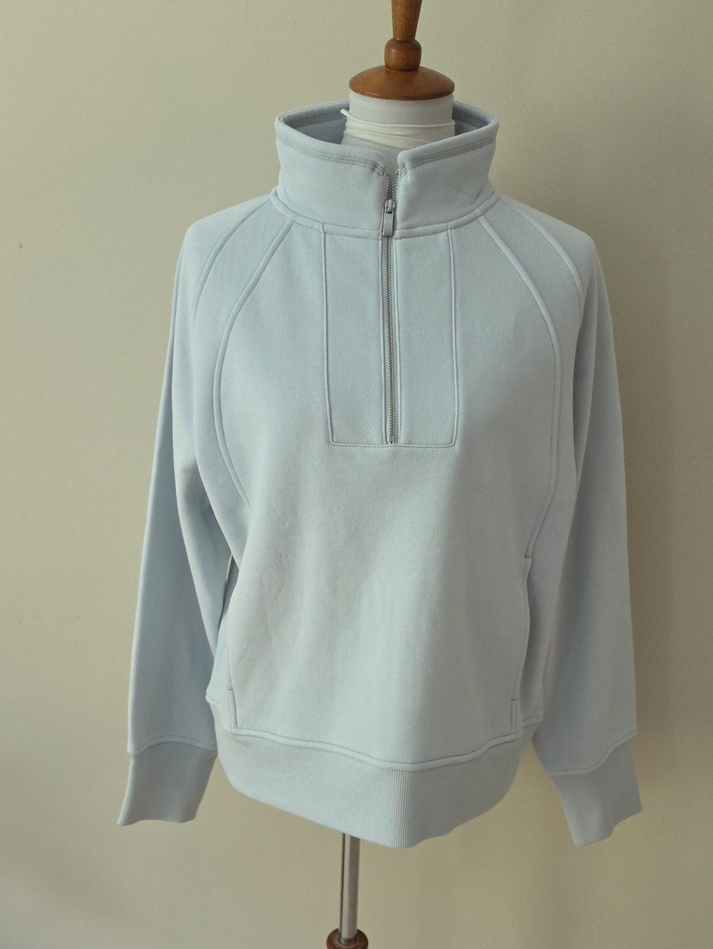 Haven Well Within Women's Light Blue Quarter-Zip Pullover Sweater Swestshirt